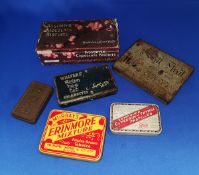 Group lot of various vintage product tins