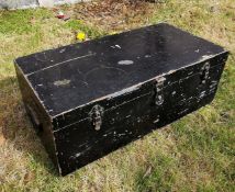 Vintage Wooden Military Electrical Sapares Chest