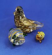 Group of vintage studio Murano Art Glass items.