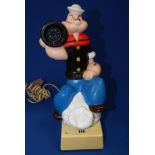 Very Rare Vintage KFS Inc. Popeye The Sailor Push Button Phone. Dated 1982.
