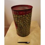 Large shop display tin of peas