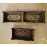Vintage Indian Wooden Double and single Brick Mould - Storage display etc.