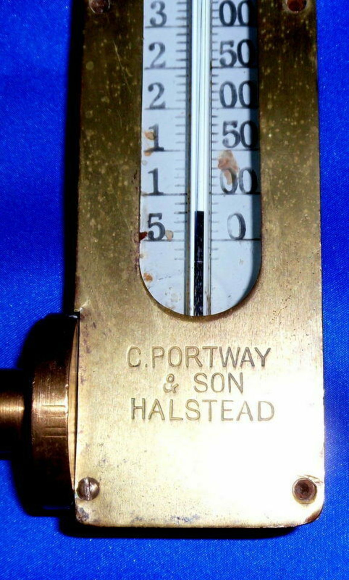Vintage Brass Thermometer High Temperature Boiler Railwayana Manifold Railway - Image 2 of 4
