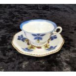 Very Pretty miniature Rosenthal Bavaria cup and saucer German Porcelain Art Deco C1929