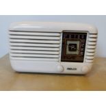 Vintage Art Deco style Philco 401 Ivory Plastic Valve Radio.