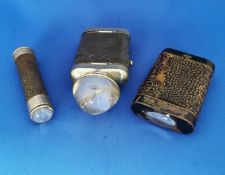 Group lot Antique Flashlight Vintage Old Battery Operated Tin Torches Ever Ready