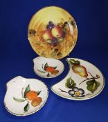 Group of 4 vintage Royal Worcester, Kirsty Jane and E. Radford items.