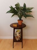 Small Oak side table or plant stand.