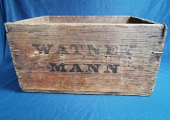 Vintage Watney Mann Beer Bottle Wooden Crate