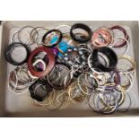Large mixed lot of various bangles and braclets.