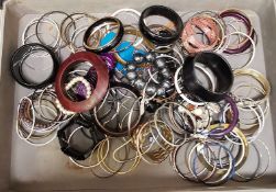 Large mixed lot of various bangles and braclets.