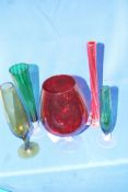 Job Lot of 5 x Collectable Retro Mid Century Glass items