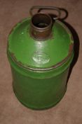 Large Castrol Oil Fuel Container