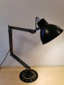 Vintage Industrial Lamp Steam Punk Desk Lamp Angle Poise Lathe Machinist