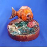 Unusual Rock Pool Ashtray Pin Dish with Colourful Glaze Sea side