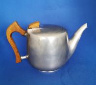 Large Vintage Picquot Ware 2 Pint Magnailium Alloy Metal Tea Pot with Hinged Lid