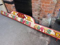 Swing Boats Fairground Sign