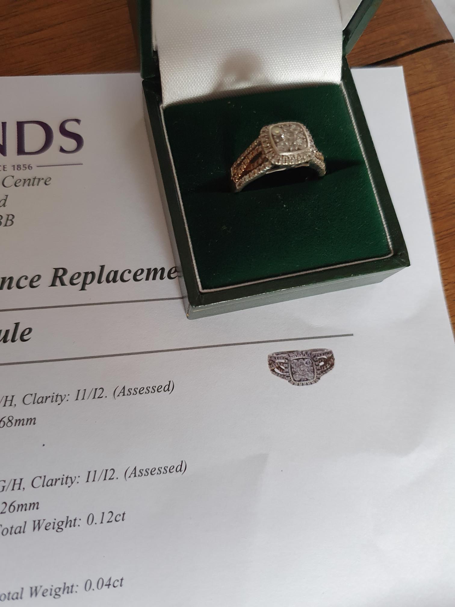 Ladies White Gold Diamond Ring - Image 3 of 11
