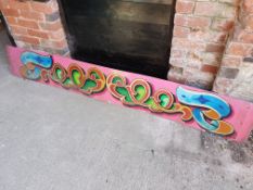 Dodgems Metal Artwork Sign