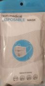 Disposable Face Masks Sealed Packs Of 10 ,3000 Items