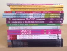 40 Assorted Books On Arts And Craft Featuring Mostly Search Press Titles.