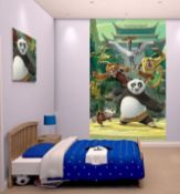 6 Kung Fu Panda Walltatstic Mural Size Approx 8 Foot X 5 Foot