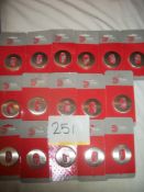 16 x Chrome Oval Escutcheon