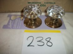 Gainsborough Crystal Knob Set Imported from Australia RRP £45 per Set