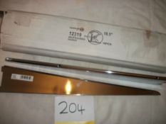 10 x 18.5" Chrome Shelf Brackets - Newtech