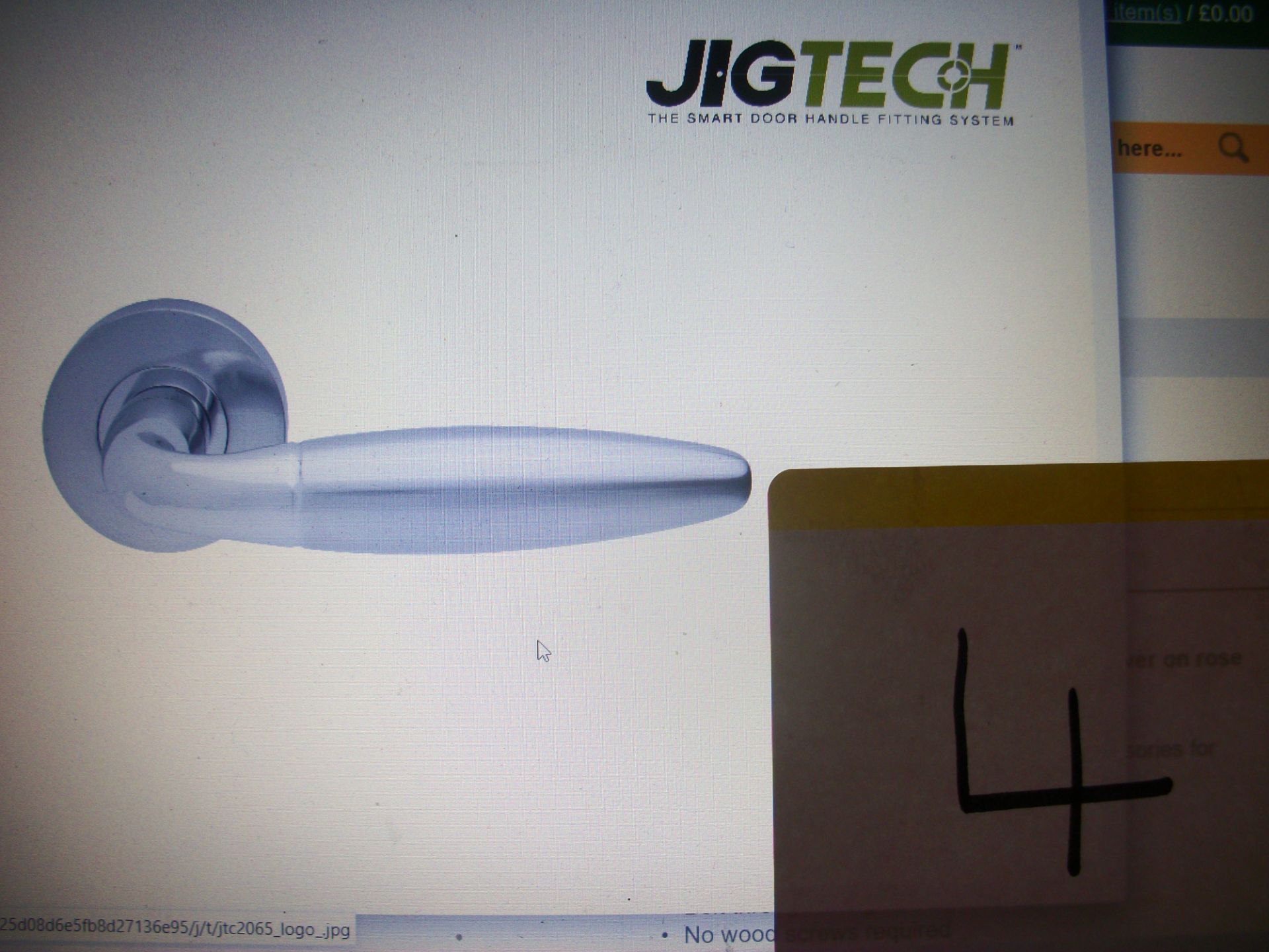 2 Pair Jigtech Parma Polished/Satin Chrome Handles - Image 2 of 2