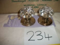 Gainsborough Crystal Knob Set Imported from Australia RRP £45 per Set