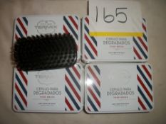 4 x Official Barber Termix Fade Beard Brush