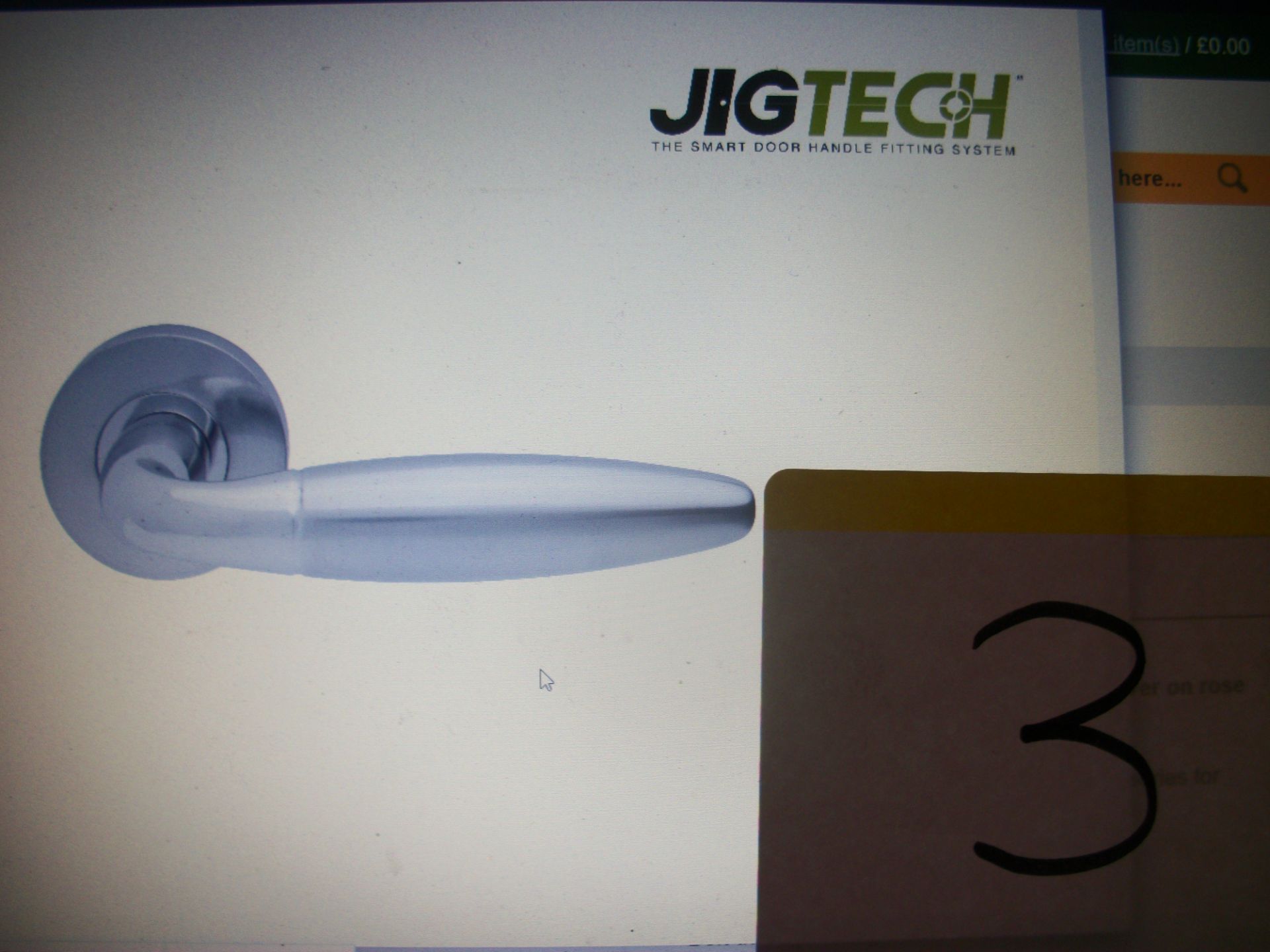 3 Pairs x Jigtech Parma Polished/Satin Chrome Handles - Image 2 of 2