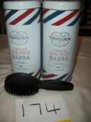 4 x Official Barber Termix Styling Beard Brush