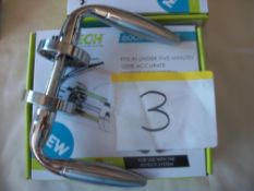 3 Pairs x Jigtech Parma Polished/Satin Chrome Handles