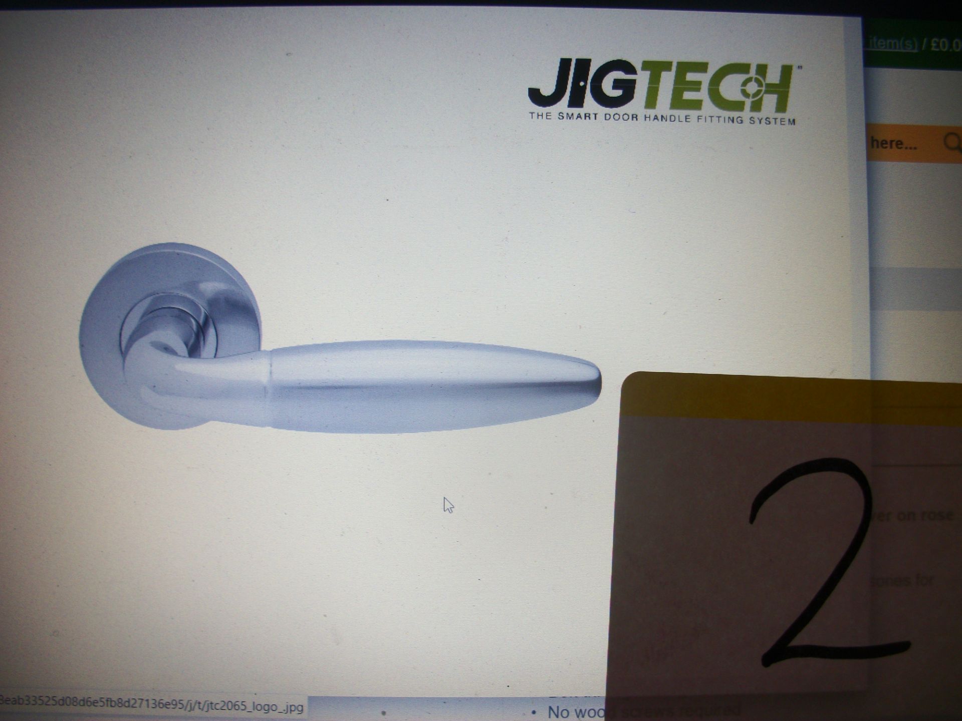 3 Pairs x Jigtech Parma Polished/Satin Chrome Handles - Image 2 of 2