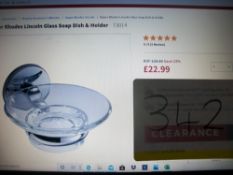 Roper Rhodes Lincoln Glass Soap Dish & Holder