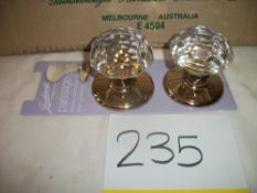 Gainsborough Crystal Knob Set Imported from Australia RRP £45 per Set