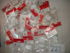 30 Packets x 2 in packet White Oval Hook