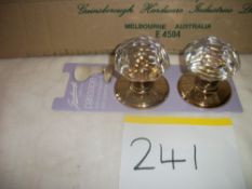 Gainsborough Crystal Knob Set Imported from Australia RRP £45