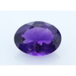 Loose Oval Amethyst 7.50 Carats