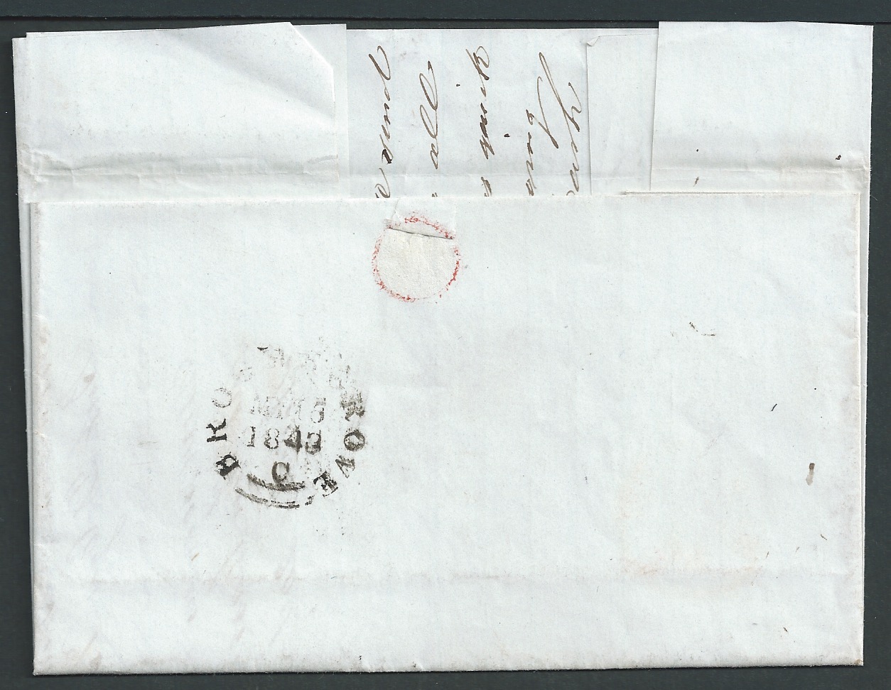 United States - Boston - British 1843 (Apr 30) Entire Letter from Boston to Worcestershire, charged - Image 6 of 6