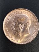 GREAT BRITAIN ROYALTY GOLD SOVEREIGN KING GEORGE V 1913 .Fine gold sovereign with profile of King Ge