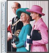 Royalty Official Press Photograph Princess of Wales Diana enjoys joke with Duchess of Kent at Garter