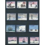Antarctic 1911 Twelve different perforated labels depicting scenes from Roald Amundsens South Pol...