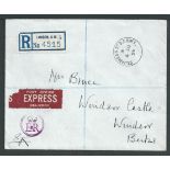 G.B. - Royalty 1954 (Aug 4) Registered express cover with enclosed letter from Queen Elizabeth the Q