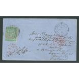 Cape of Good Hope - Thomas Baines 1865 Cover from Cape Town signed by the famous artist and explo...