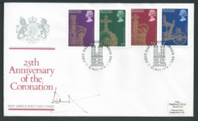 Royalty Great Britain 1978 Two fine First Day Covers to celebrate the 25th Anniversary of the Cor...