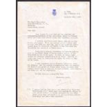 Royalty Edward VIII Typed Abdication letter from Edward VIII Duke of Windsor to Lord Beaverbrook...