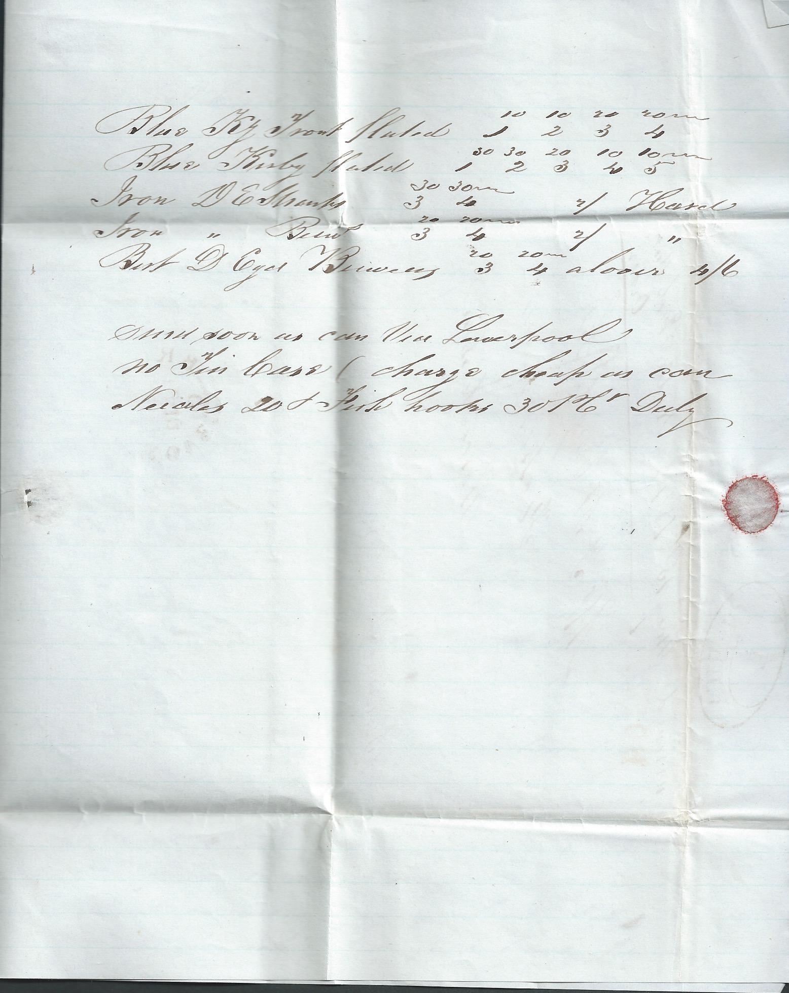 United States - Boston - British 1843 (Apr 30) Entire Letter from Boston to Worcestershire, charged - Image 4 of 6